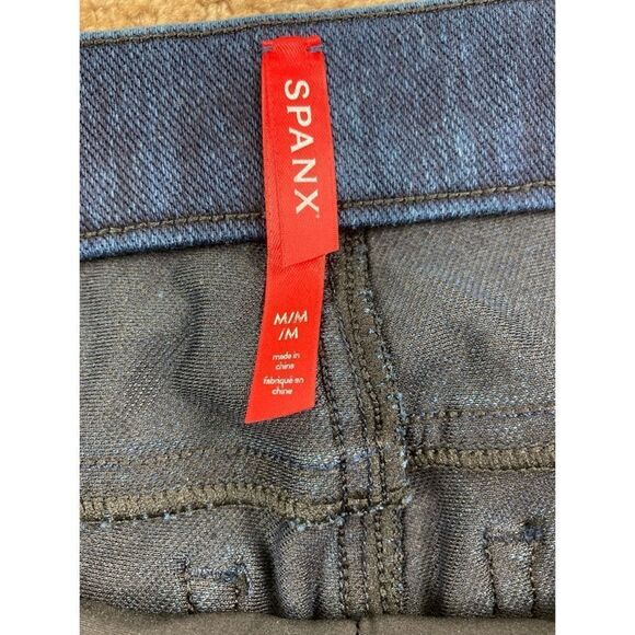 Spanx dark wash jeanish ankle leggings - Picture 6 of 8